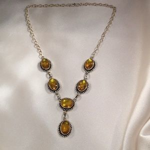 Citrine & Sterling Silver necklace